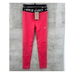 Nike Pro Dri-FIT Leggings Kids XL Pink Mid Rise Full Length NWT